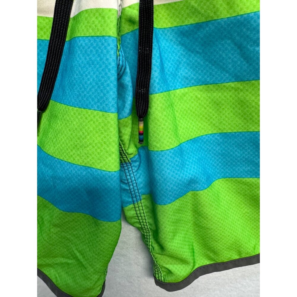 Hurley Phantom Mens Board Shorts Size 34 Gray/Green/Blue Polyester Surfwear - Picture 9 of 10